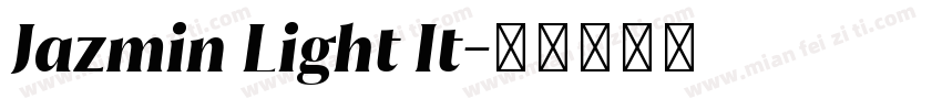 Jazmin Light It字体转换